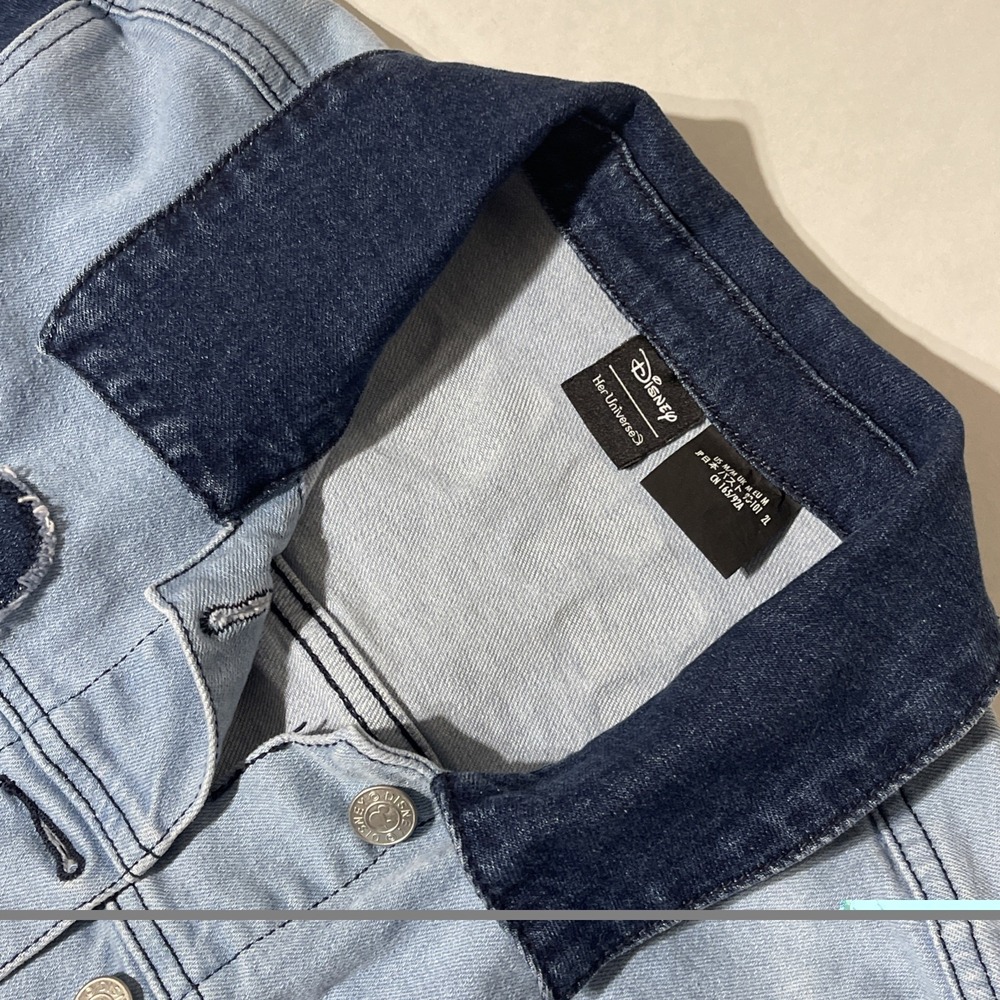 Disney Her Universe Women's Denim Two Toned Blue Jacket Size Medium - Picture 7 of 16